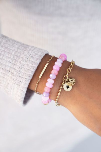 Gliederarmband mit zwei Anhängern