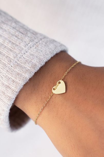 Bracelet chaîne pendentif coeur