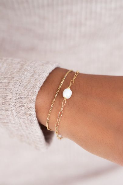 Bracelet chaîne à perles