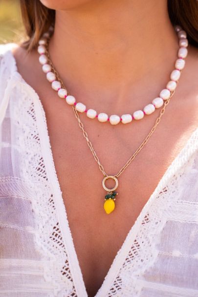 Casa Fiore pink pearl necklace