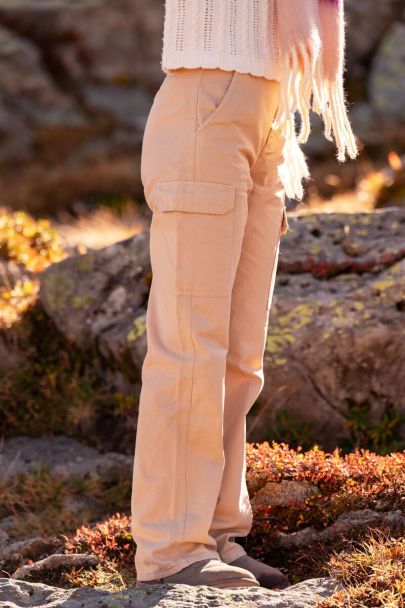 Pantalon cargo beige