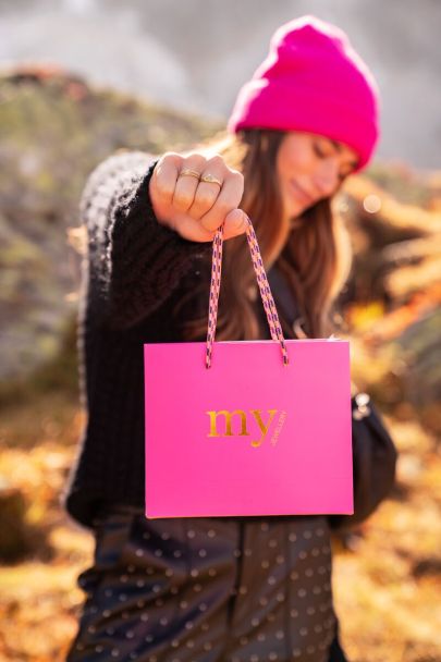 Kleine Geschenktüte pink