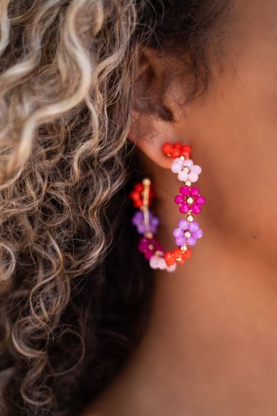 Boucles d'oreilles colorées tendance