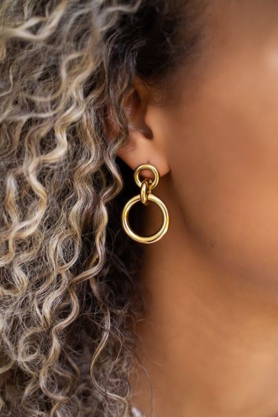 Ring drop earrings