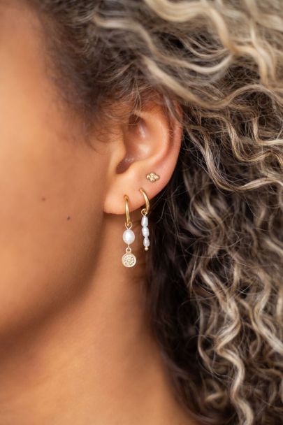 Dreier-Set Ohrringe mit Perlen