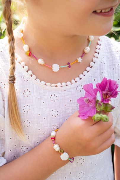 Coffret cadeau pour enfants collier et bracelet coquillages