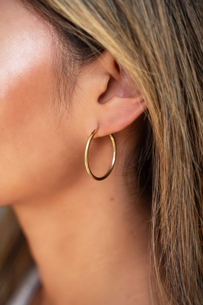 Basic hoop earrings medium