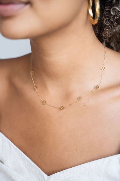 Kette mit Kleeblättern 