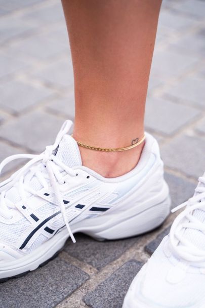 Souvenir flat link anklet