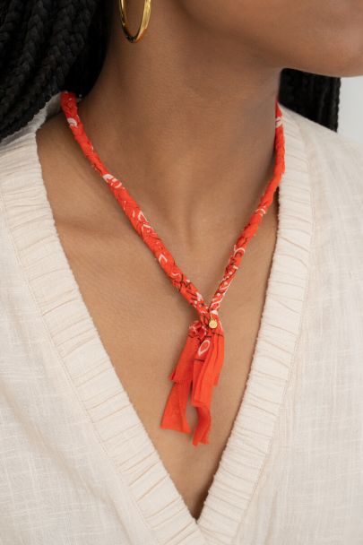 Bandana ketting oranje