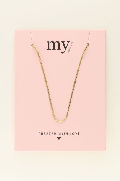 Necklace basic flat chain