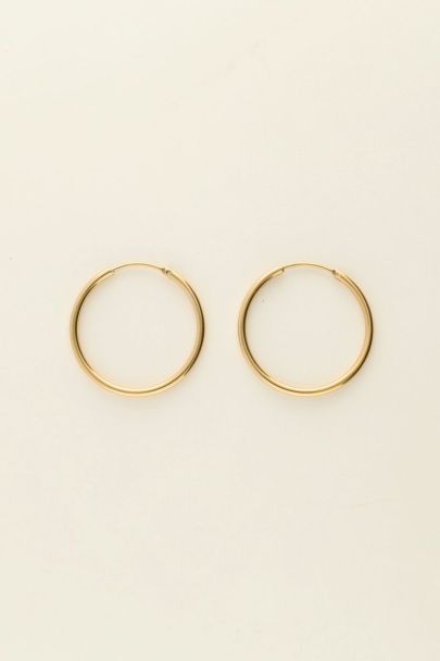 Basic hoop earrings medium | My Jewellery