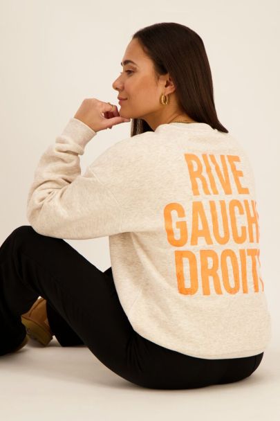 Beige rive gauche droite sweater