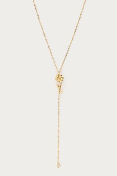 Collier à pendentif et strass Birth Flower