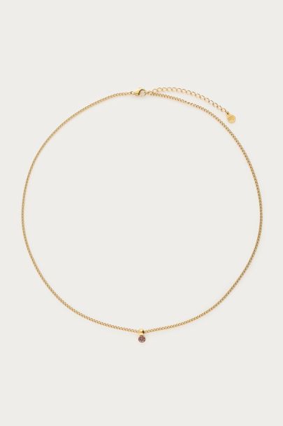 Collier avec pierre de naissance