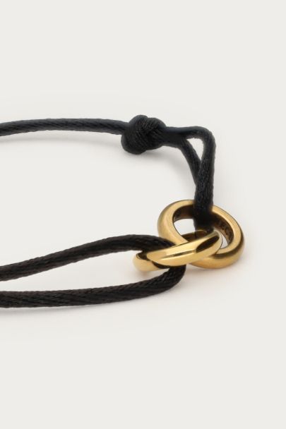 Zwarte forever connected armband