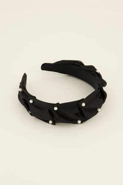 Black headband with pearls | My Jewellery