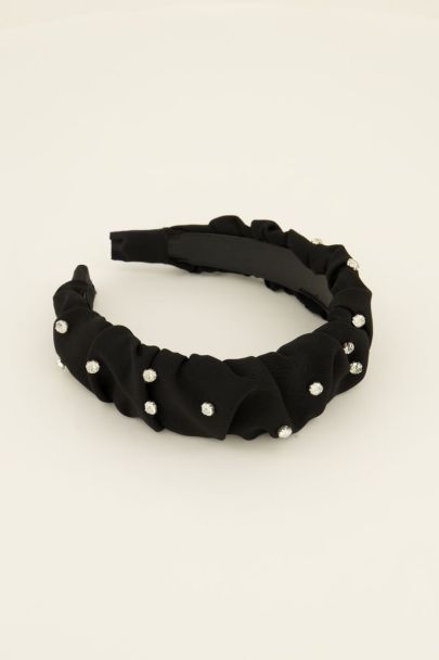 Black headband with rhinestones | My Jewellery