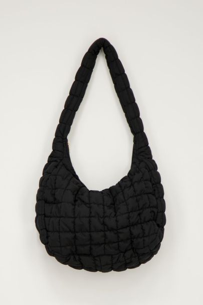Black puffer bag XL