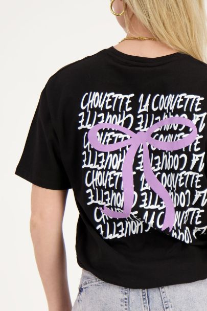 Schwarzes T-Shirt ''La coquette''