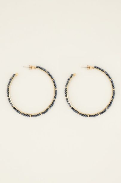 Blue beaded earrings | My Jewellery