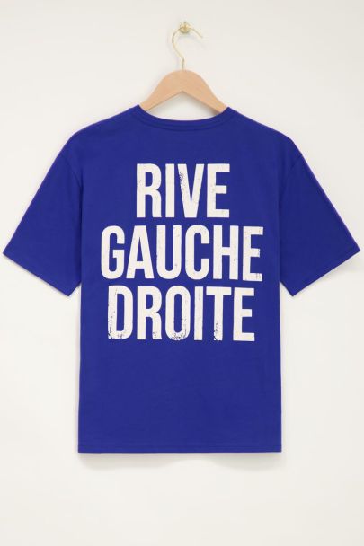 Blue T-shirt Rive Gauche Droite | My Jewellery