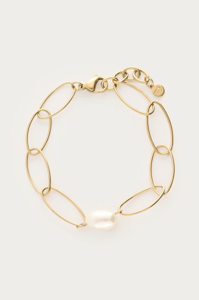 Bold Gliederarmband mit Süßwasserperlen