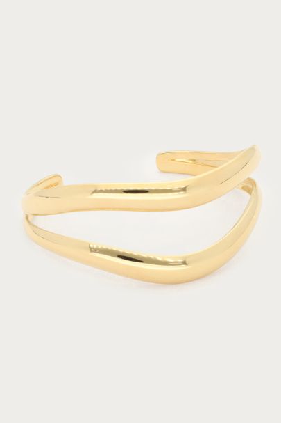 Bold bangle dubbele swirl