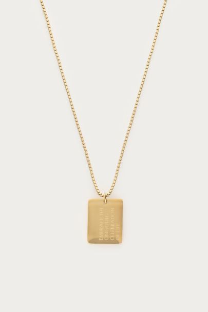  Bold necklace with embrace pendant