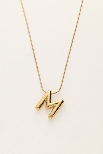 Bold ketting met initial