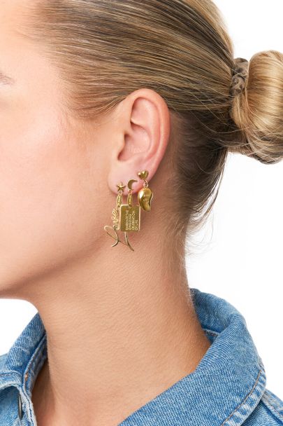 Bold set of three stud earrings