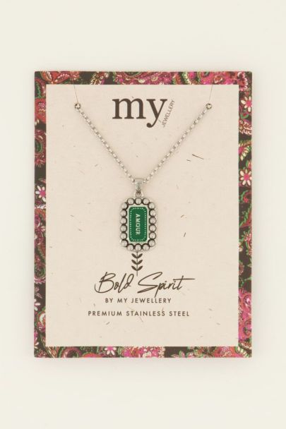 Bold Spirit ketting groene amour bedel | My Jewellery