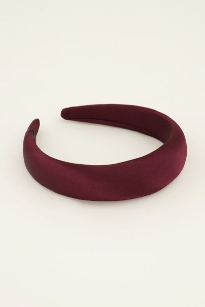 Bordeaux rode haarband satijn look | My Jewellery