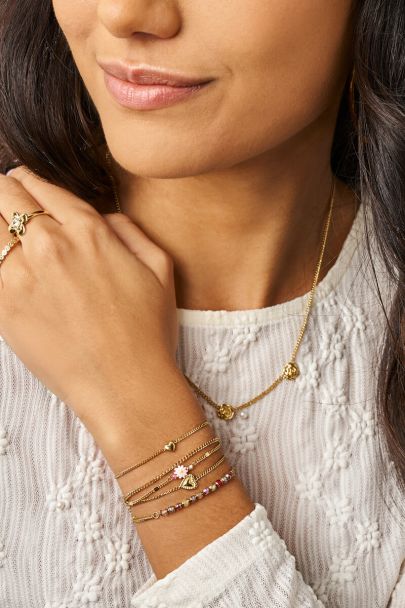 Botanical Armband mit zartem Herz