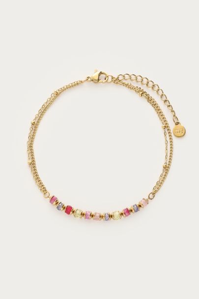 Botanical Armband mit mehrfarbigen Miniperlen