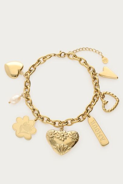 Botanical charm bracelet "art of summer"