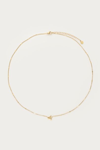 Collier Botanical minimaliste oiseau