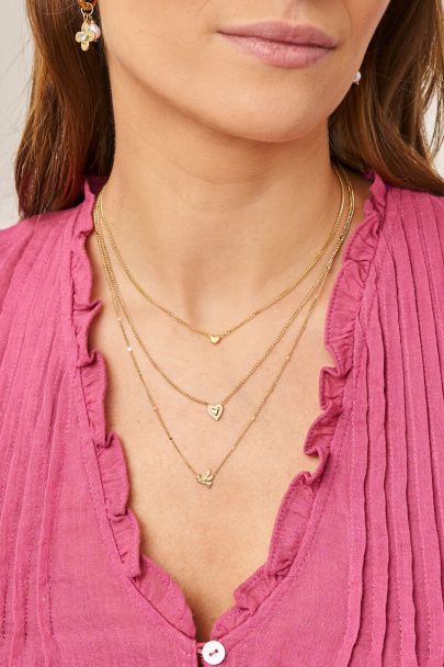 Botanical Kette mit filigranem Herz