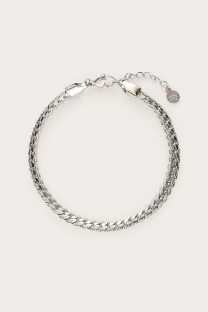 Armband platte schakel