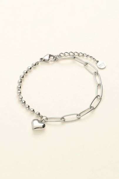Bracelet with chain and heart | My Jewellery