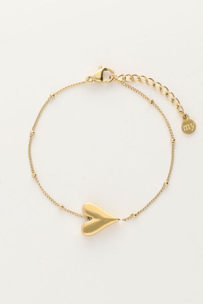 Bracelet with heart & domes