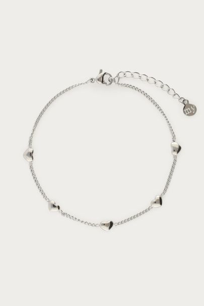 Bracelet with mini hearts