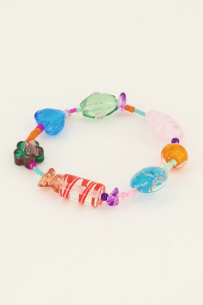 Bracelet with multiple colourful beads | My Jewellery