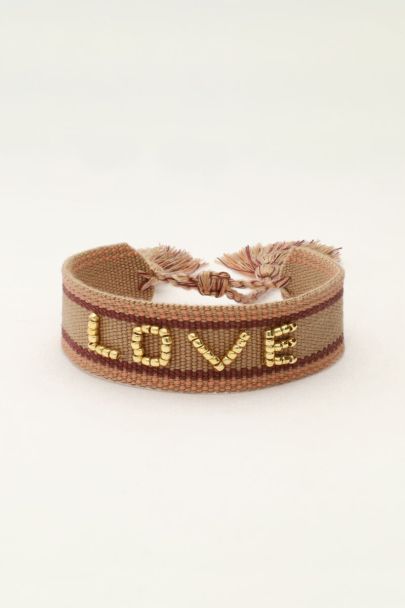 Brown bohemian bracelet love