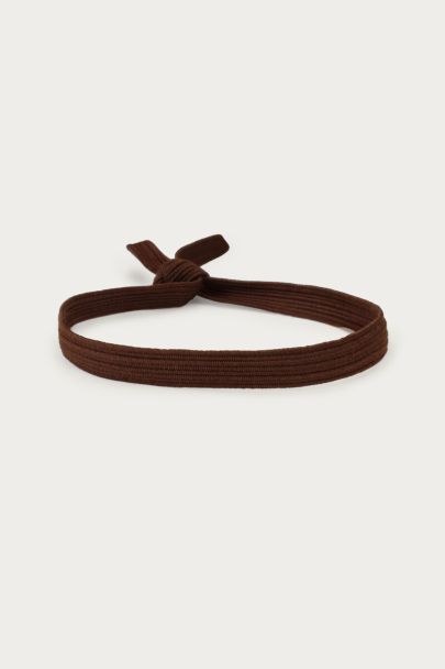 Brown elastic bracelet basic