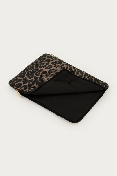 Brown leopard print tablet cover