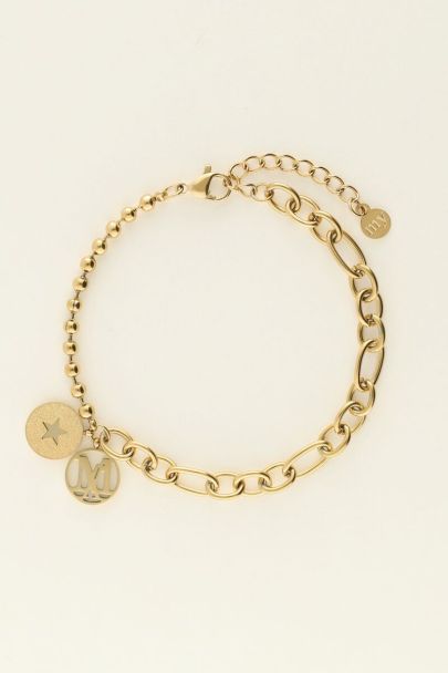 Chain bracelet with two charms | My Jewellery