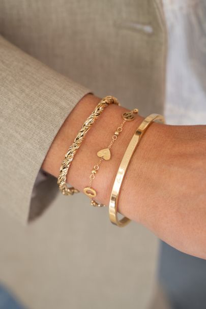 Armband met hartjes & bolletjes