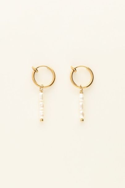 Clip-on earrings three pearls | My Jewellery