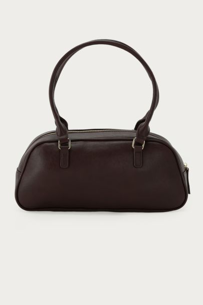 Dunkelbraune Bowlingtasche